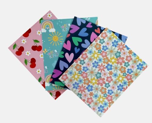 4-Pack Portfolio Set with Fun Designs