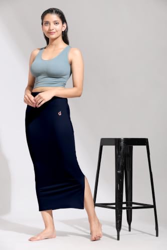 Image of TRENDMALLS Women's Polyester Spandex Stretchable Straight Saree Shapewear Petticoat for Women, Cotton Blended, Skirts for Women, Saree Shaper
