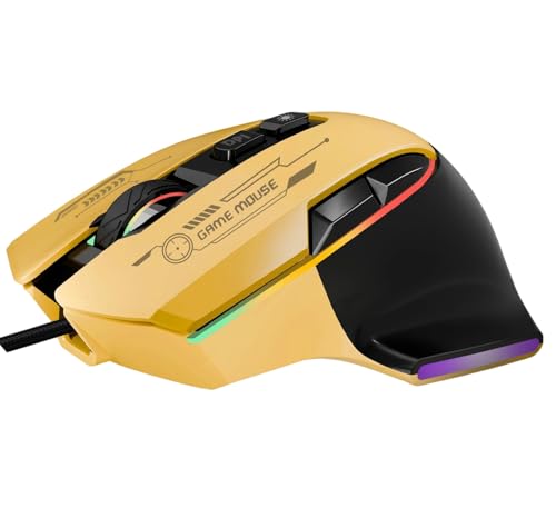 Wired Gaming Mouse, Gaming Mouse with RGB Backlit, 7200DPI Adjustable, PC Gaming...