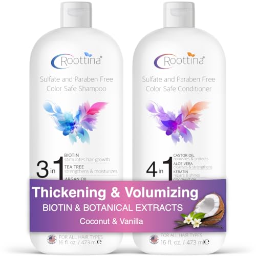 5% coupon - Hair Thickening Shampoo and Conditioner Set, 16oz, 2 bottles, BOGO Free offer