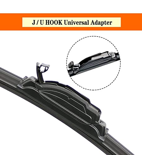 Oem Quality 24" + 19" Premium All-Seasons Durable Stable And Quiet Windshield Wiper Blades + 1 Year Warranty (Set Of 2) #TOP2
