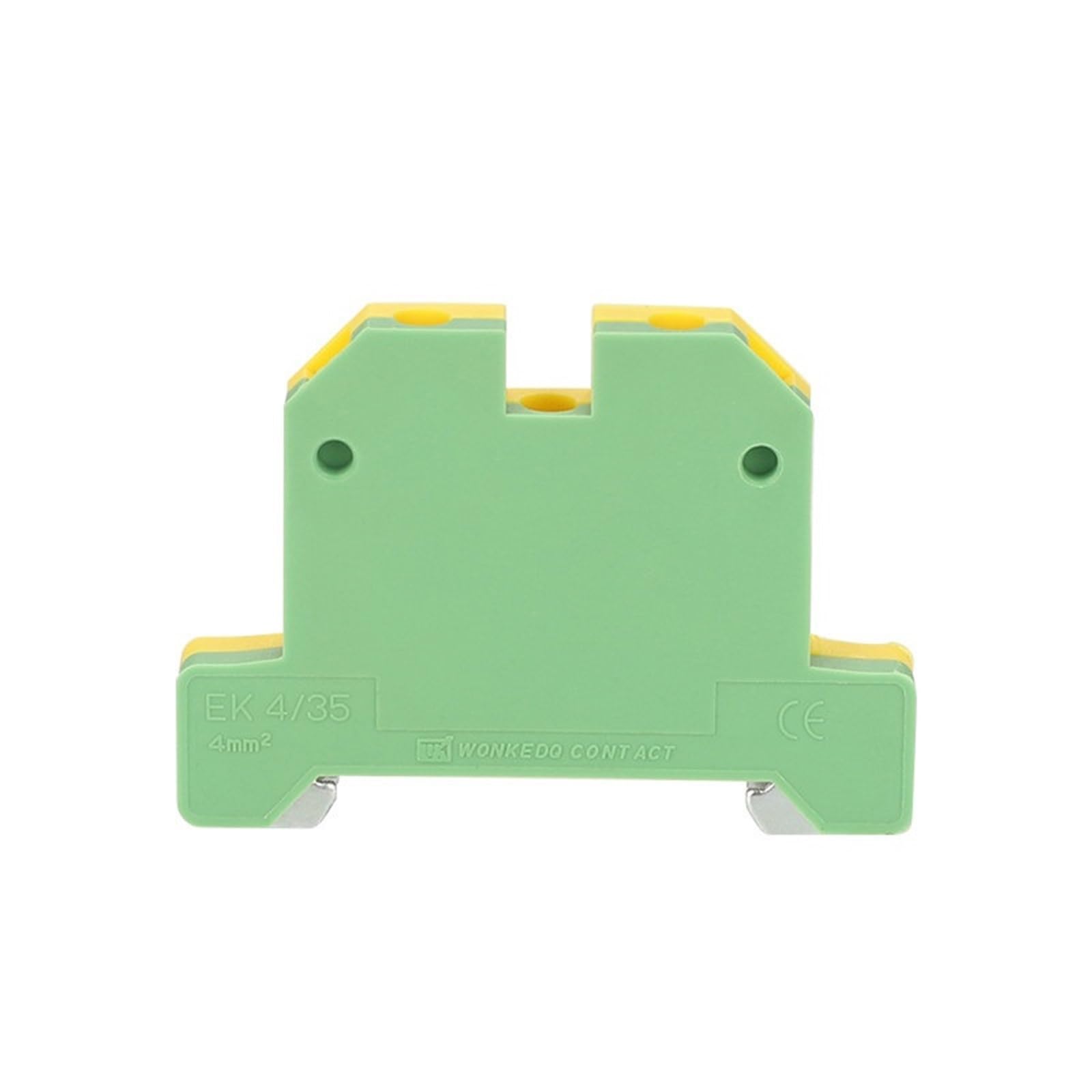 Morsettiera per terra a vite EK4/35, filo da 4 mm², per guida DIN, 10 pezzi