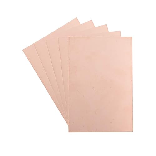 uxcell Placa de circuito PCB laminada de cobre de doble cara, FR4 5.906x3.937in 5.91x3.94 pulgadas, 0.059in de grosor, placa de PCB de prototipos de