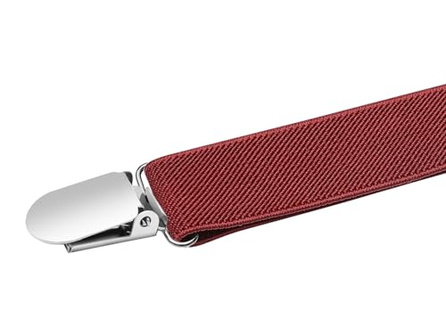 Men's Boys' Suspenders and Bow Tie Set Adjustable with 3 Metal Clips4