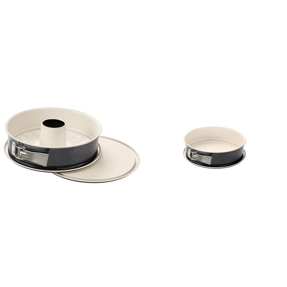 Dr. Oetker Springform mit Flach- und Rohrboden Ø 28 cm BACK-TREND & Springform Ø 26 cm BACK-TREND, Kuchenform mit Flachboden