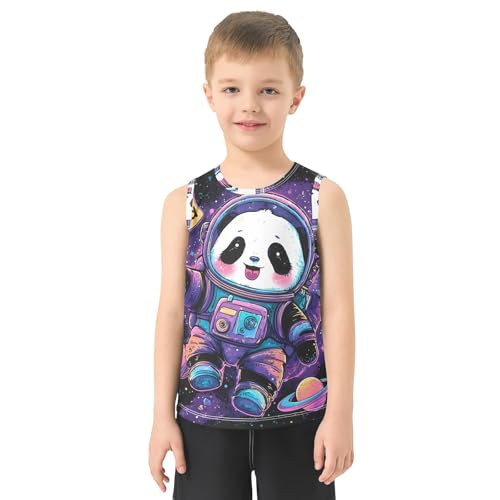 Boys' Tank Top Shirt Panda Astronaut Sleeveless T-Shirts2