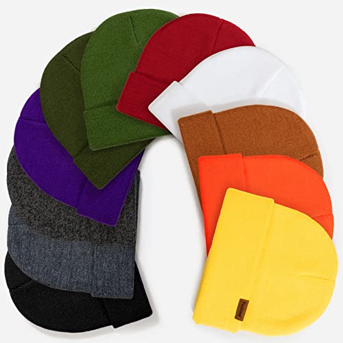 Image of Beanie for Men Winter Thermal Cuffed Knit Hat Warm Gifts Womens Beanies