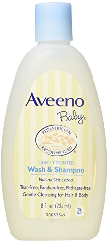 Aveeno Baby Wash & Shampoo, Lightly Scented, 8 Ounce by Aveeno Baby