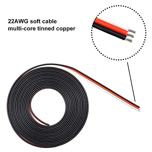 Elechawk FJKIT20 40 Sets Servo Plug Male Female Connector Crimp Pin Cable Kit Compatible Jst Syp Futaba thumb #4