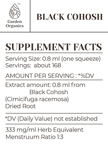 Black Cohosh Alcohol-Free Natural Tincture Extract, Immune System Booster, Liquid Drops Made From 100% Black Cohosh (Cimicifuga Racemosa) Dried Root (4 Fl Oz) #TOP1