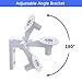 OYOCAM Wall Mount Compatible with TP-Link Tapo C210/ C200 and Kasa Indoor Pan EC70/ KC410S, Adjustable Security Camera Mount Bracket Holder 180 Degree Rotation Easy to Install (Camera Not Included)