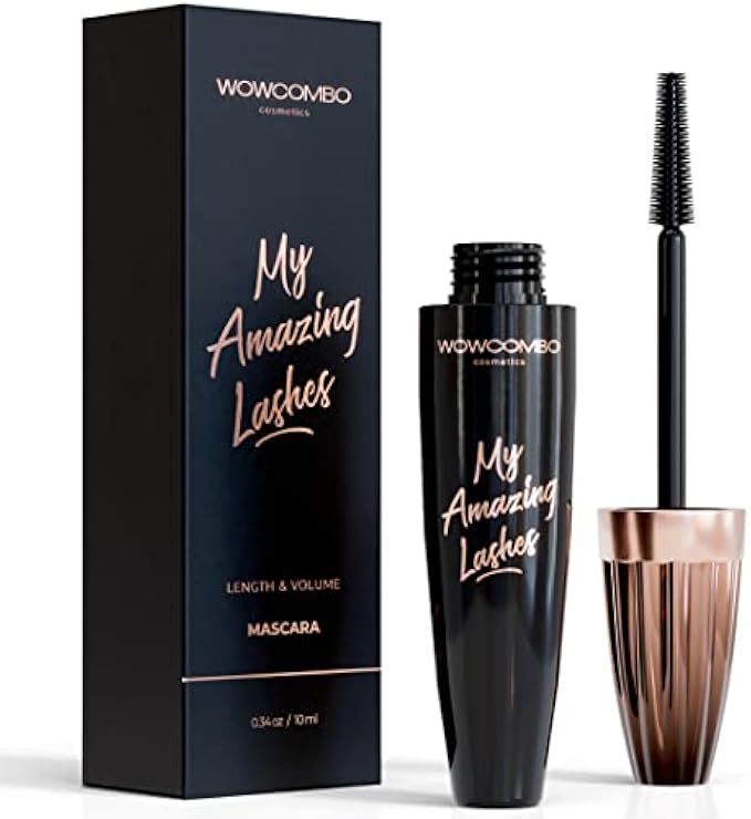My Amazing Lashes Mascara - Volume and Length - Lengthening Mascara - Stays On All Day - Tubing Mascara for All Ages & Skin Types - Instantly Create The Look of Lash Extensions (RICH BLACK)