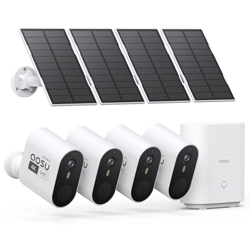 aosu Solar Security Cameras Outdoor Wireless