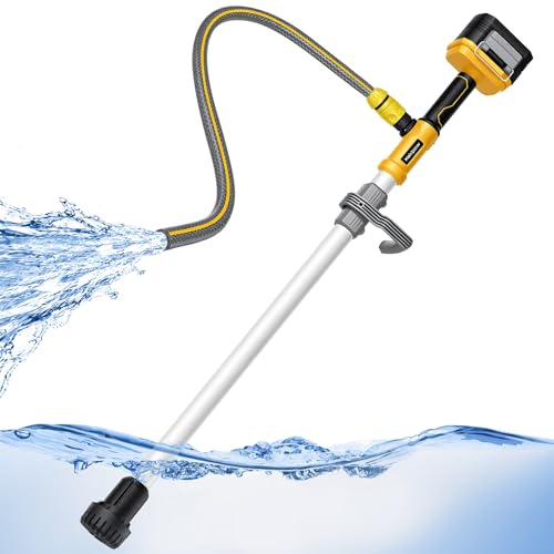 Brushless Cordless Stick Water Transfer Pump Compatible with Dewalt 20V Battery 780GPH Cordless Water Pump Submersible Sump Pump Utility Pump for Pool Garden Pond(Tool Only)