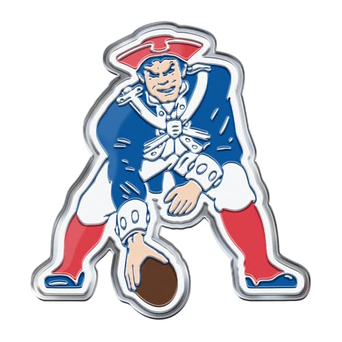 FANMATS 60462 - NFL - New England Patriots Embossed Color Emblem | Patriot Head Primary Logo
