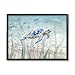 Stupell Industries Baby Sea Turtle Blue Speckled Aquatic Animal Ocean, Design by Danhui NAI Black Framed Wall Art, 14 x 11