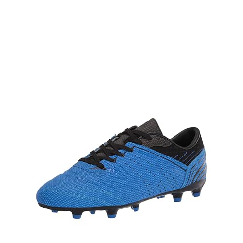 DREAM PAIRS Mens Sport Flexible Athletic Lace Up Light Weight Outdoor Cleats Football Soccer Shoes,Size 10.5,Royal/Black,160859-M