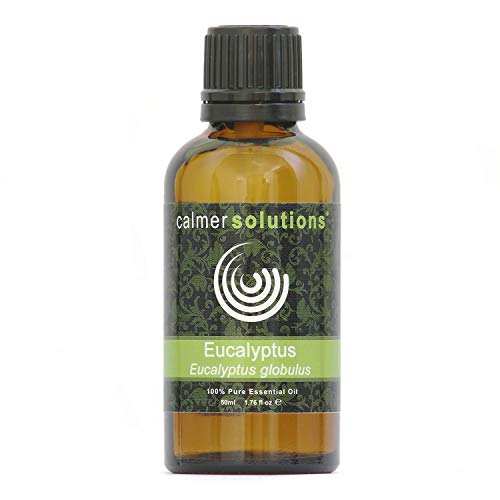 Calmer Solutions Eucalyptus 100% Huile Pure Aromathérapie Essentielle 50ml Cover