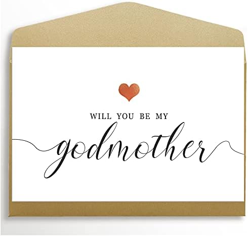 Will You Be My Godmother Card, Godmother Proposal Card, Be My Godmother Card