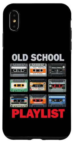 Old School Playlist Cassettes vintage rétro Audio Mix Tapes Coque pour iPhone XS Max