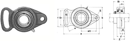 KML UCFA209 KML UCFA209 Adjustable Flange Unit Normal Duty Set Screw Locking