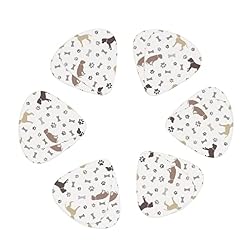 Lot de 12 médiators uniques pour guitare basse électrique et acoustique Motif pattes de chien - Les Beatles, Paul McCartney, John Lennon, RIngo Starr, George Harrison Lot de 12 médiators uniques pour guitare basse électrique et acoustique Motif pattes de chien – Image 2
