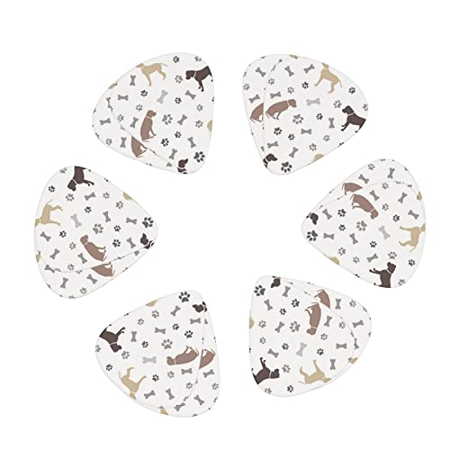 Lot de 12 médiators uniques pour guitare basse électrique et acoustique Motif pattes de chien - Les Beatles, Paul McCartney, John Lennon, RIngo Starr, George Harrison Lot de 12 médiators uniques pour guitare basse électrique et acoustique Motif pattes de chien – Image 3