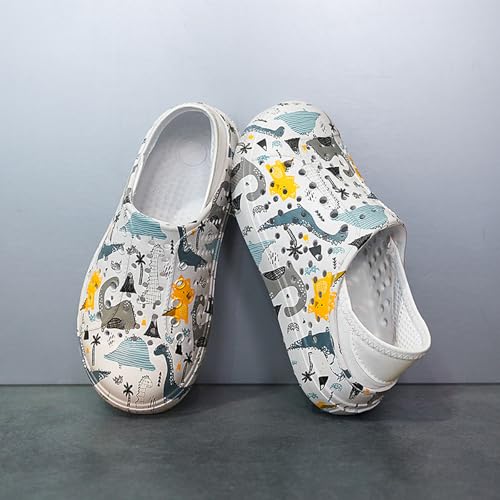 Kids Toddler Water Shoes for Boys Girls Dinosaur Slip-On Breathable Sandals- Quick-Dry Kids Shoes for Swimming Beach Yard Play Swim Sneakers Outdoor/Indoor4