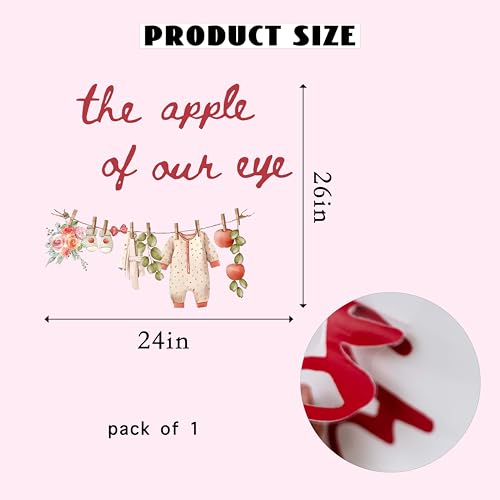 Adorno vinilo decorativo manzana 24 pulgadas para fiestas miniatura 5