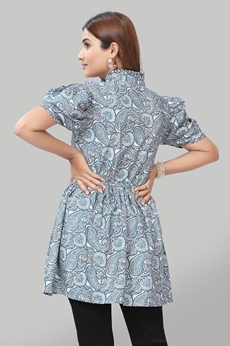 Image of Women Crepe Stylish Solid Trendy Tunic Tops Tops for Women