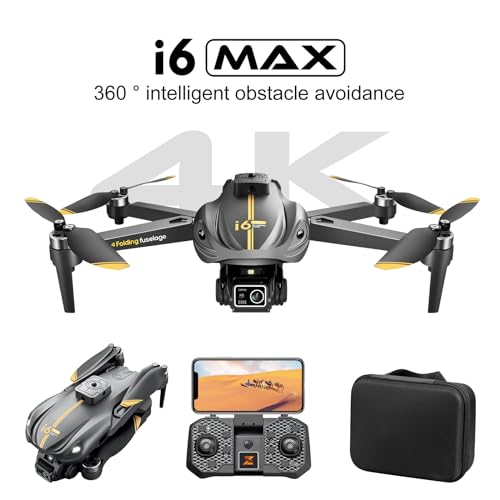 Image of Mini Drone with Camera-4K,Foldable Drone with Obstacle Avoidance,Brushless Motor,APP-control Night Vision,Stable Hover,One Key Take Off /Land,Optical Flow Positioning,2 Batteries,Drone for Adults Kids