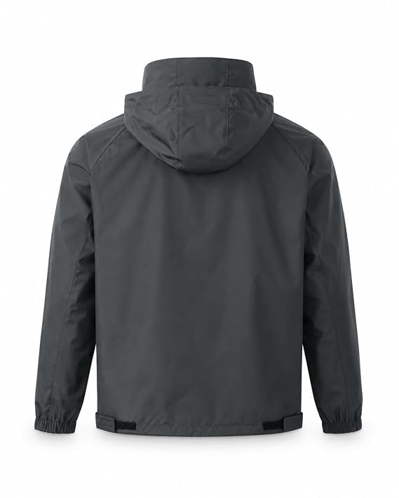 Image of Reversible Waterproof Jacket for Men | Lightweight Monsoon Rain Jacket, Windproof Outdoor Jacket for Biking, Hiking & Travel