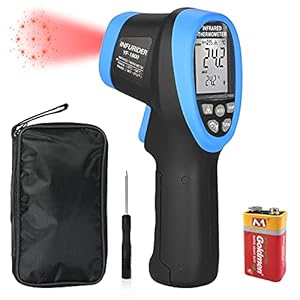 INFURIDER Digitale Infrarood Thermometer (-58°F-3272°F), YF-1800 Contactloos Temperatuurmeter DS=50:1, IR Pyrometer met…