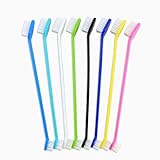 Newday Dog Toothbrush Set of 8 - Dual Headed, Dental Hygiene Convenient Soft Toothbrush to Clean pet Teeth, Dog Tooth Brushes for Small to Large Dogs, Cats, and Most Pets, Teeth Brush in Bulk