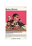Baby Driver Movie Poster Canvas Painting Wall Art Poster for Bedroom Living Room Aesthetic Decor 12x18inch(30x45cm) Unframe