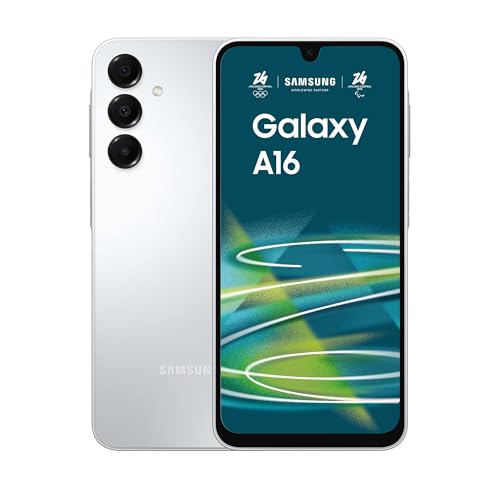 Samsung Galaxy A16, 3 anni di Garanzia del produttore, Android 14, Display Super AMOLED 6.7' FHD+, 4GB RAM, 128GB, Batteria 5.000 mAh, IP54, memoria espandibile, Gray [Versione Italiana]