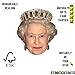 Star Cutouts -Máscara Queen Elizabeth II