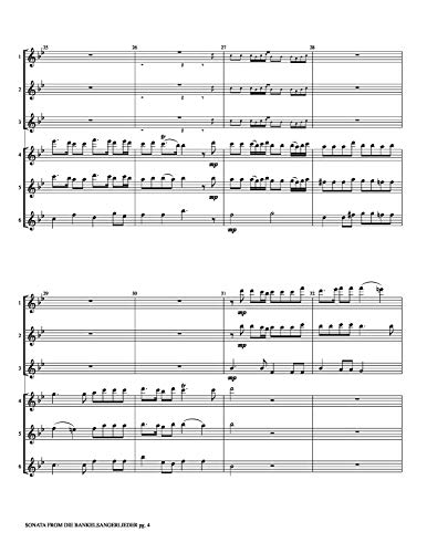 Sonata from Die Bankelsangerlieder Score & Parts pour ensemble de cuivres