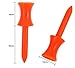 LM sports Plastic Step Down Golf Tees｜Premium Short Golf Castle Tees｜100 Count (Orange 1.9 Inch)