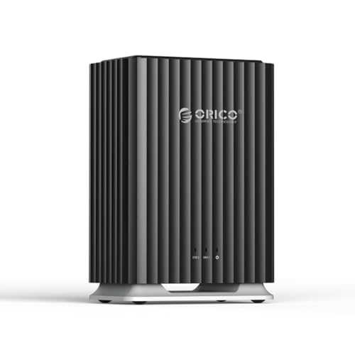 ORICO HDD ケース 2台 24TB*2 USB 3.1 Type-C ハードディスクケース 2.5/3.5インチSSD/HDD用 プッシュオン設計 個人ローカル データベース用 2-IN-1データケーブル付き 12V/4A電源アダプタ付き 9728C3