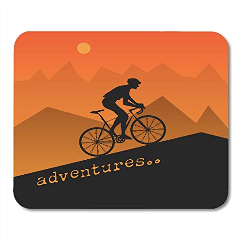 Preisvergleich Produktbild Mauspads für Radfahren, Werbung für abstraktes Fahrrad, Klettern, Fahrrad, Garage, Urlaub, Mauspad für Notebooks, Desktop-Computer, Bürobedarf, 25 x 30 cm
