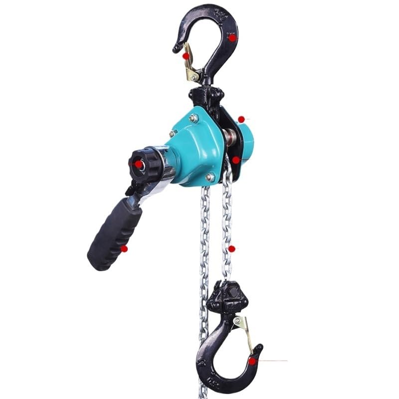 Polipasto de cadena de mano de 250 kg pesado Du 500 kg y 750 kg 1,5 m y sistema de polea de elevación con gancho de alambre eléctrico (0,5 T1,5 m) para uso industrial