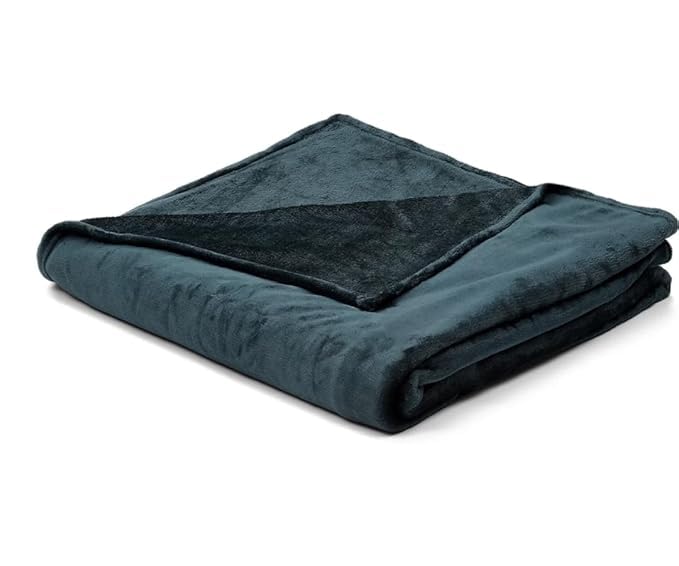 Image of Amazing Super Soft Double Bed Woollen Quilt Cover, 310TC Warm Duvet Cover, Woolen Duvet Cover /Rajai Cover /Blanket Cover /Quilt Cover King Size=90x100 Inches, Winter Blanket Cover (Green)