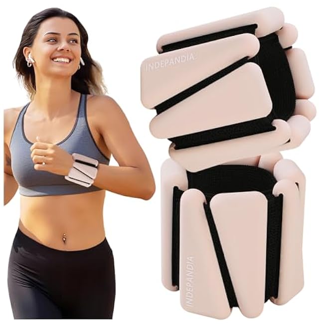Ankle Wrist Weights Set of 2 (1lb/2lb Each) Adjustable Leg Arm Weights, Weighted Wristbands Bracelets for Walking, Running, Yoga, Pilates, Strength Training for Women Men 25009