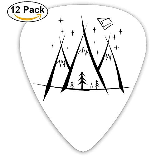 Guitarra Picks Mountains Camp Surtido de diversos espesores Plectro para Electric