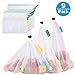 Produktbild Zindoo Umweltfreundliche Einkaufstaschen Wiederverwendbare Obstbeutel Gemüsebeutel Spart Plastiktüten, Langlebig Robust Doppelt Genähte Gemüsenetz mit Farbetikett 9PCS(2S*5M*2L)