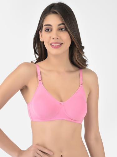 Image of Softline Women's Cotton Rich Wire-Free Non-Padded Encircled Support Bra Combo | Seamless, Breathable & Soft Fabric | Full Coverage & Everyday Comfort (Pack of 2)