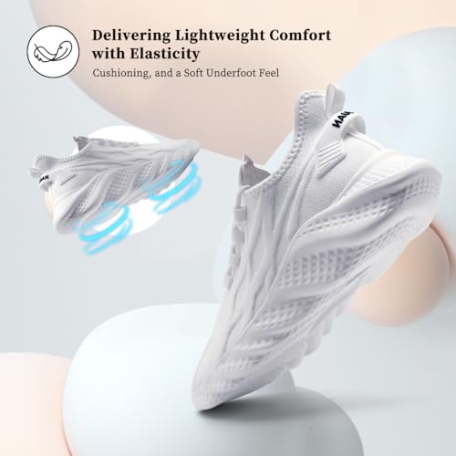 Image of DLWKIPV Womens Slip on Walking Tennis Shoes for Women Work Running Athletic Gym Sports Sneakers Lightweight Casual Shoe
