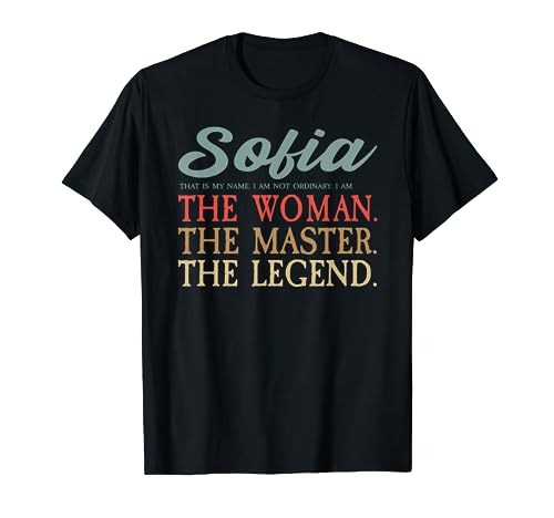 Sofia Nombre I Vintage & Playa I Limited Edition Sofia Camiseta