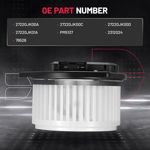 Image of BDFHYK AC Heater Blower Motor Fan 76528 Compatible with Infiniti 2011-2013 QX56, 2014-2023 QX80,Compatible with Nissan 2017-2023 Armada,HVAC Blower Motor Assembly Replacement for 27220JK00A PM5137
